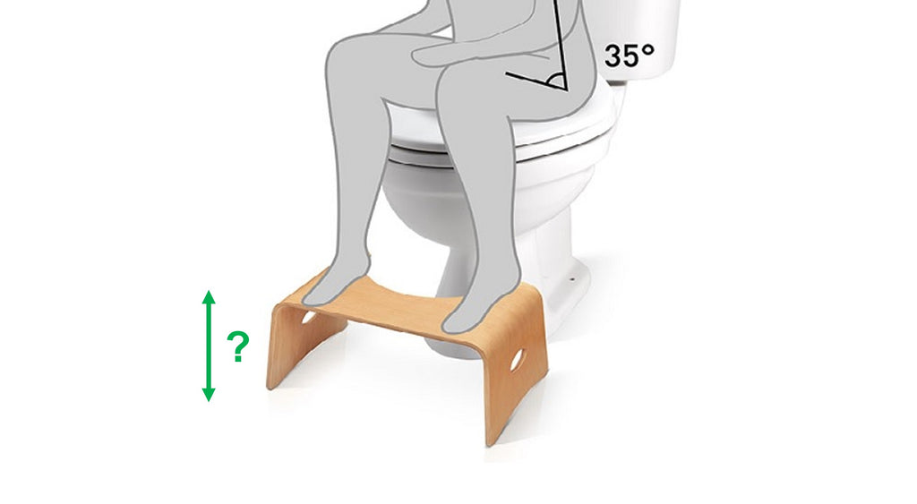 Was ist die richtige Höhe für einen Toilettenhocker?